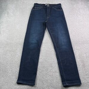 Re/Done Re Done Jeans Womens 28 Blue 70s Straight High Rise Dark Stretch Denim